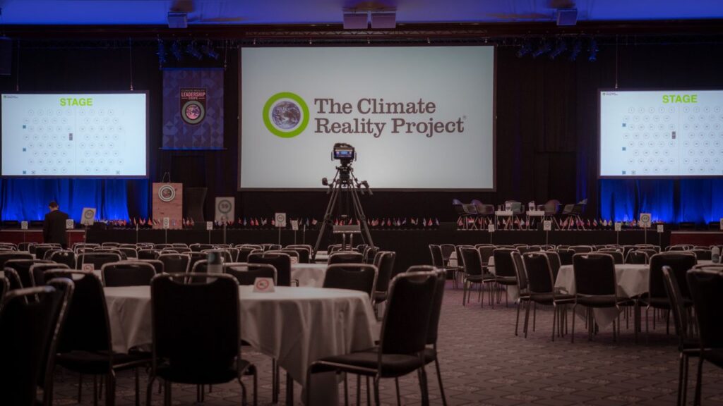 Mastering the First Impression: Your intriguing post title goes here Empty conference room setup for The Climate Reality Project in Berlin, Germany.